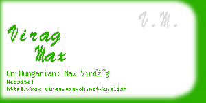 virag max business card